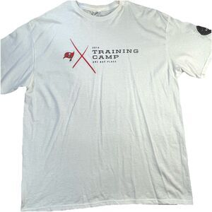 Tampa Bay Bucs Shirt Mens Extra Large White Training Camp 2014 One Buc Place XL
